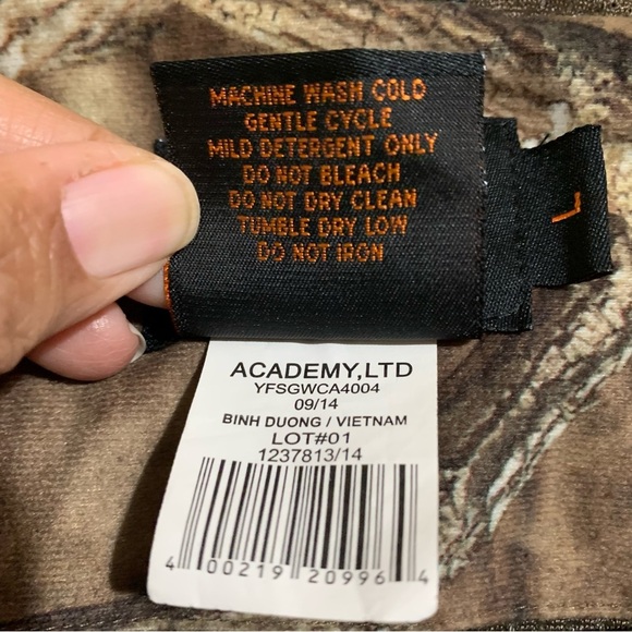 Game Winner Jacket Youth Large Brown Camo Woodland Hooded Full Zip Hunting - Picture 8 of 11